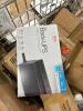 Electronics: CALLISTO laminator, globe video doorbell kit , ChargePoint, Alpha flight controls LITE, ViewSonic monitor, Dell, STX pro audio speakers, amplifier, Y409248APC backup, power station, EDIFIERMR4 , subwoofer, ninja mega kitchen system, VEVOR pro - 5