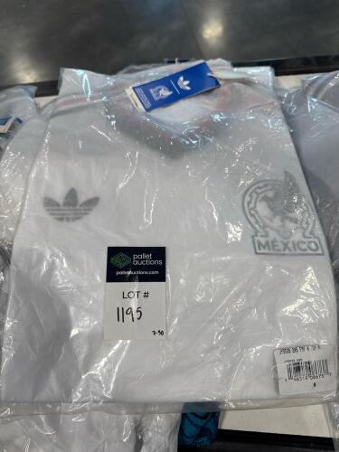 Approximately 17 Adidas soccer jerseys