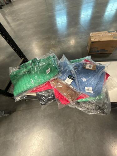 Northface clothing jackets and sweatshirts, women, 10 pieces