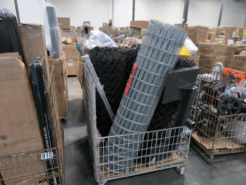 Multiple roles of chain-link, forklift hitch attachment, welded wire Fencing, and