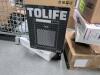 Electronics: VEVOR magnetic bass drill, SCEPTR monitors, keyboard replacement panels ninja detect kitchen system, AC unit, ninja blender, battery, ALTRONIX, outdoor camera, bump box, heat press, Canon PIXMA printer, speaker, DBX, & More - 8