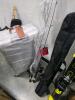 Luggage, head snow skis, ugly stick fishing poles, Diamond umpire masks, Star Wars Lightsaber, IBANEZ guitar, Stranger Things building toy, used scooter, Bauer helmet, used golf irons & More - 9