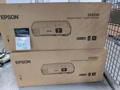 (2) Epson EX3290 projectors