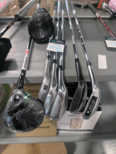 cobra DS-Adapt 3 wood and new irons: (2) 60&deg; wedges, Cobra g, 56&deg; wedges