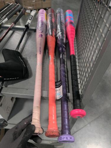 Softball bats: ghost, Easton, Louisville