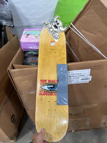Rope, camera, BORA rip guide, beanbag, VIG O, backpack, kids toys, towels, large blanket, kids swimming pool, skateboard deck, bottles, & More