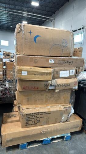 Lane's furniture, large mattress, pull sofa bed, deck box, and more