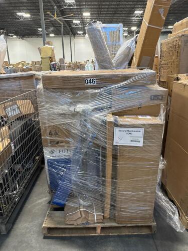 FOTING sand filter pump system, CV axle, trampoline box not complete, SCEPTRE, table, & More