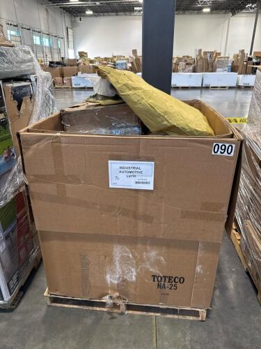 Industrial/automotive, large valves, brake pads, base, hose, chainsaw piece, tarp, & More