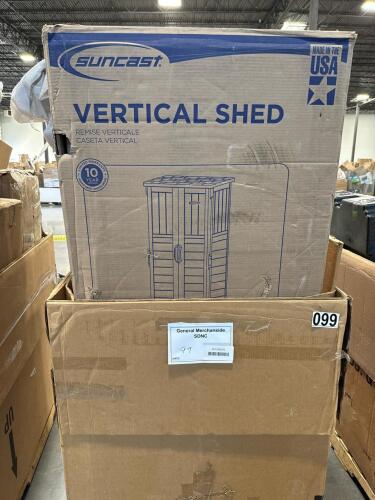 Automotive part, Suncast vertical shed, ladder, float dock, & More
