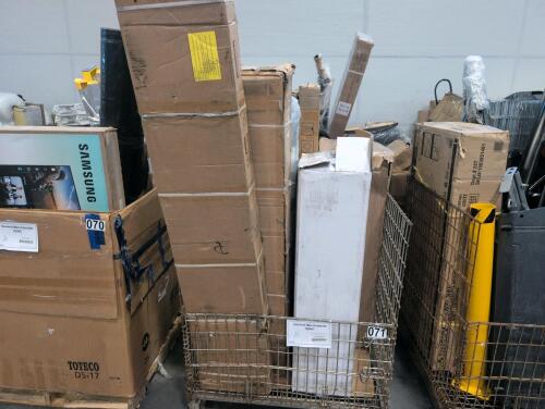 Miscellaneous furniture, bedframe piece, mattress, swimming pool? Slide, & More