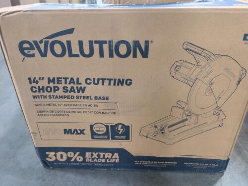 Evolution 14" metal cutting chop saw