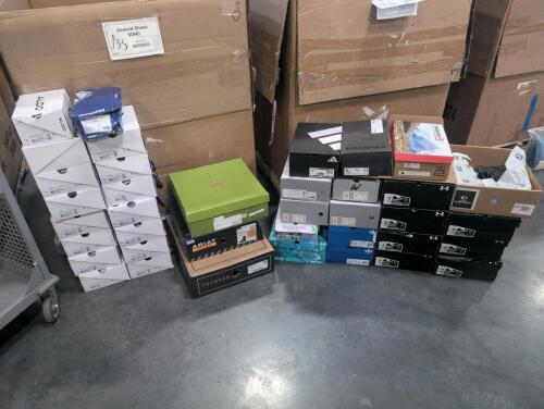 Shoes(approximately 49 pair) Aldo, Birkenstock, Tory Burch, ariat, tecovas, Adidas, Watson, under armor, New Balance, Brooks and more