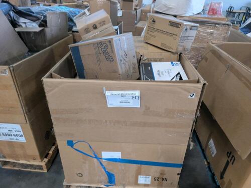 Scott dispenser, hangers, gloves, office chair, & More