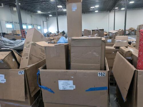 Rolled material, plastic pieces, mattress, fishing pole and more