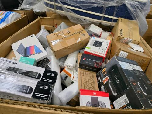Miscellaneous electronics, switch controller, keyboard, Blu-ray players, chargers, sound bars, thermostat, battery packs, Wi-Fi camera Epson, & More