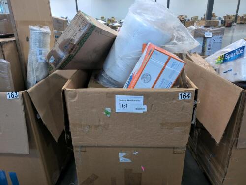 Scott towels, Adirondack chair, mattress, skeleton, pet drinking fountain, towels, velux and more