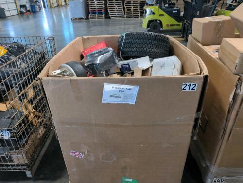 Industrial/automotive, tires, BOSCH pendant wall ceiling mount, brake pads, cable, car parts, LEWS, weight, tape, & More