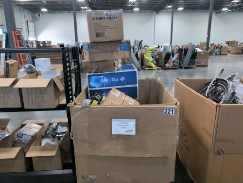FOTING sand filter pump system, paper towels, power bank, stool, duct tape, composition notebook, Titan goalie gloves, potty pads, blanket, books, Myers, & More