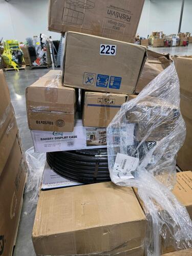 Swimming pool, bakery display case, tube in common ninja mega kitchen system, stool, & More