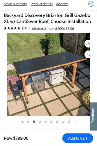 briarton grill gazebo XL