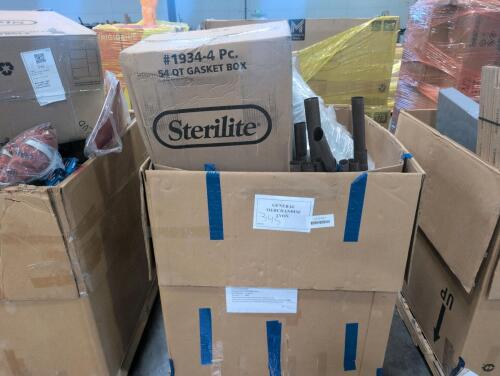 sterilite 54 quart gasket box, rectangular heavyweight microwavable containers, rolled mattress, and more