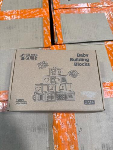 Pallet of nine months sober baby building blocks