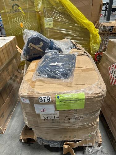 Pallet of nine month sober backpacks