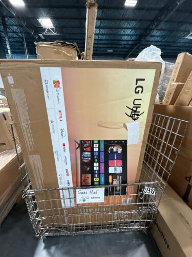 55 inch LG TV, rolled material, miscellaneous furniture, canopy frame and more