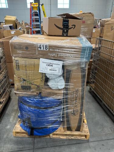 Cloud nine bounce house, straws, paddleboard, over bed table, furniture, & More