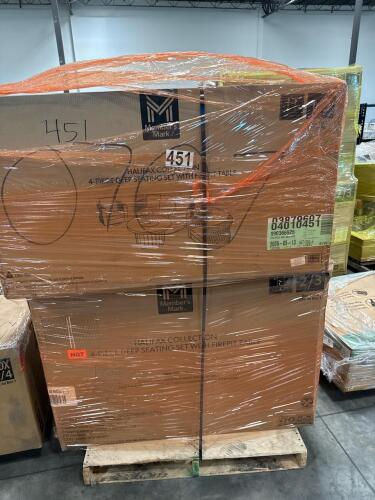 halifas collection 4pc deep seating set boxes 1 and 2 of 3 (believe it is missing the fire table only)