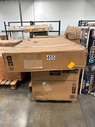 Members Mark Grant collection four-piece deep seating set includes boxes three and four and four missing box 2