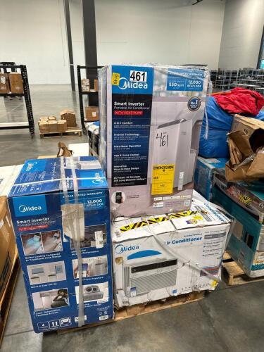 Pallet of MIDEA portable air conditioners