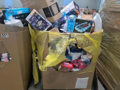 Big box store in the box: loungers, oatmeal, LG monitor, coffee, clothing, Stanley charger, garlic salt, inflatables, olive oil, Clorox, sharpies, MAHJONG, protein bars, Windex, dryer sheets, ALL, under Armour, coffee creamer, Mr. clean, place, much much 