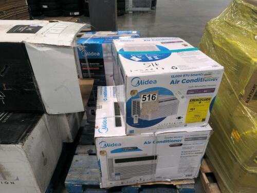 Multiple MIDEA AC unit units
