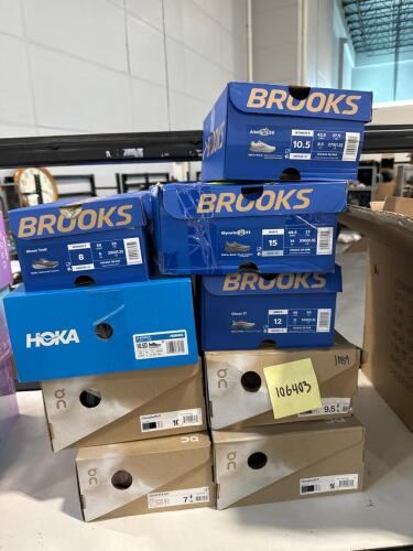 Shoes: on Hoka, Brooks