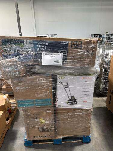 Westinghouse pressure washer, intex deluxe automatic pool cleaner, tiller, beverage refrigerator, garbage can, & More