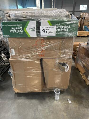 Raised garden beds, stools, car seat, cups, eshine, geek chef, luggage and more
