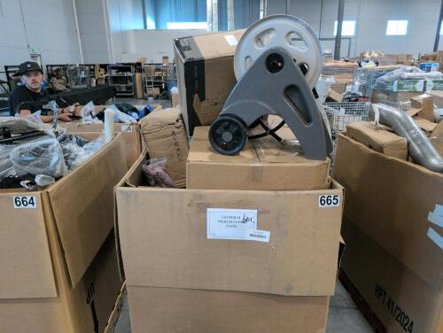 Flimma slushie machine, hose reel, 52" Rockport ceiling fan, decorative wile, pool, every supply, and more
