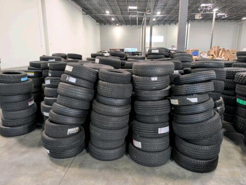 approx 475 +/- bulk lot of tires