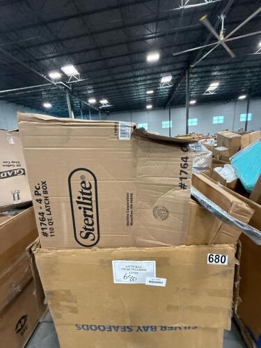 Storage tote, miscellaneous furniture, drying racks, chair, and & More