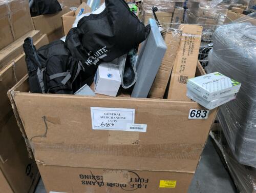 Hotel suite, gloves, acrylic photo frames, golf balls, backpack, loaf pants, cutting mats, plastic AC mat, pillows, & More