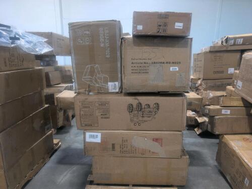 Miscellaneous furniture, swivel rocker set, kids ride on toy, sofas and more