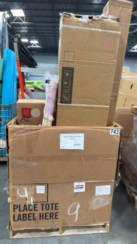ladder, LG ua7750 in, baby trend sit n' stand double stroller, rubber mat, rolled mattress, shovels and more