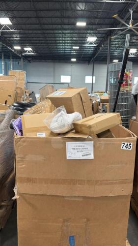 can liners, door mat, lots and pans, Junior glow in the dark table tennis balls, down pillow, 3-ftiary trees, two pack and more