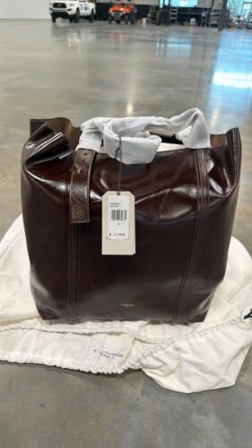 Golden goose shiny wavy leather body gold medal details handbag
