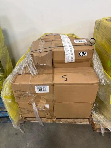 Pallet of microfiber sheets