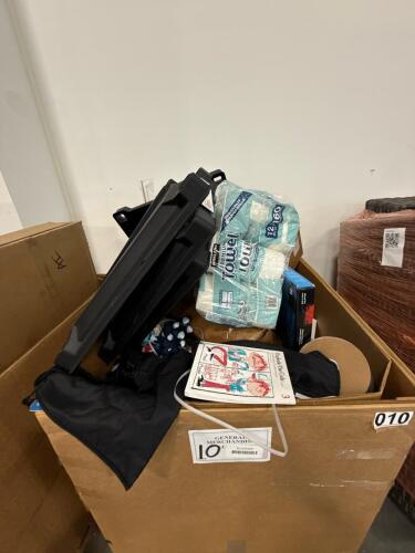 Paper towels, rain hood Callaway towels, hangers, notebooks, books, beanbag toss, & More