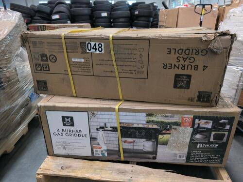 2- 4 burner gas griddles