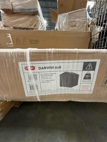 Darwin 6 x 8 shed, ZINUS king bed part